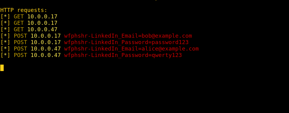 LinkedIn credentials